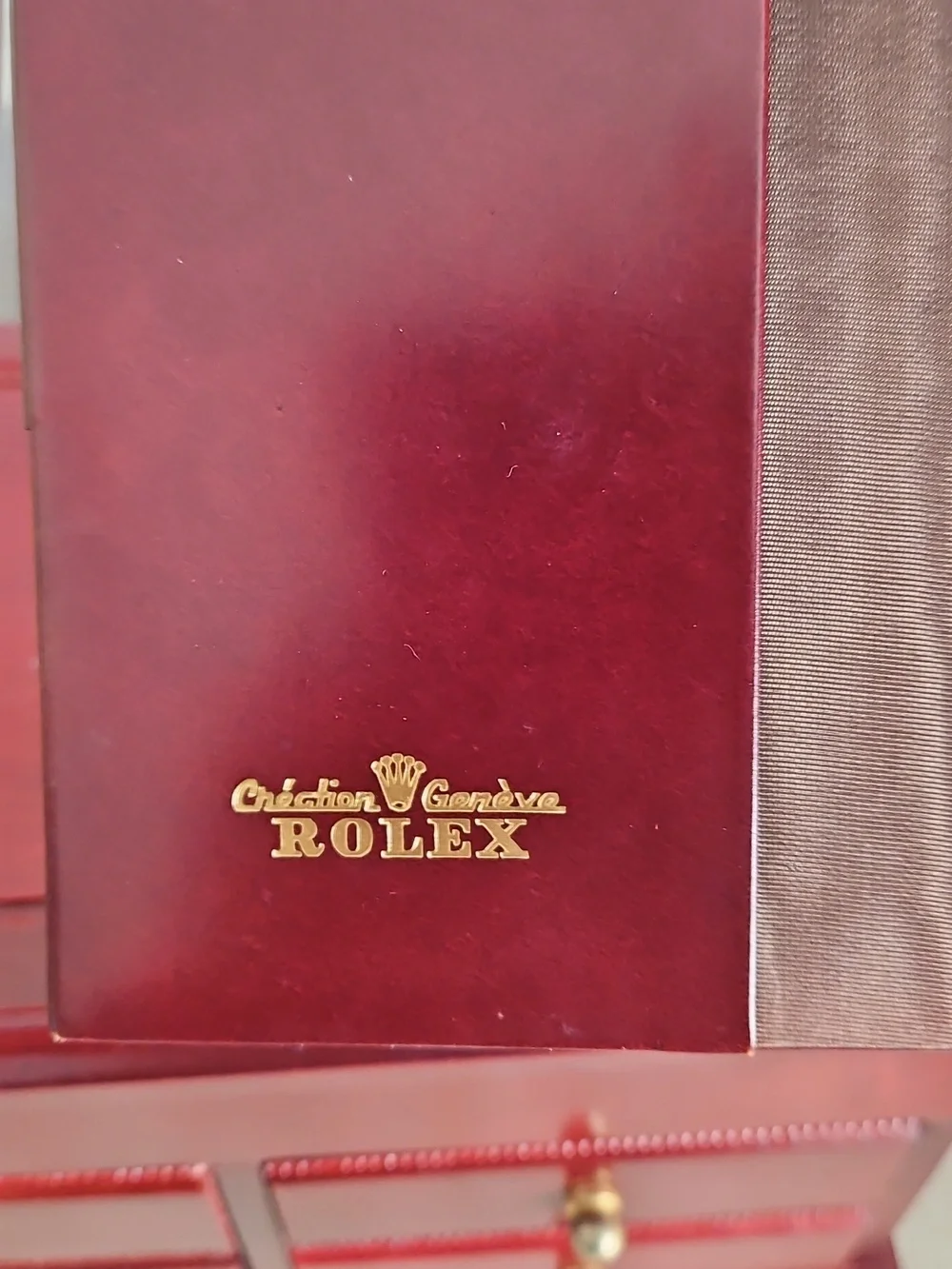 Rolex Leather Notebook Cover, 5.5" x 8" - Picture 5 of 9